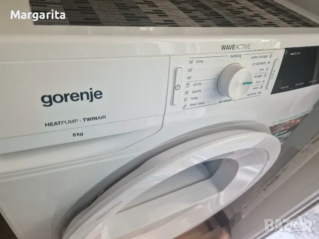 Сушилня с термопомпа Gorenje, 8 кг, Клас A++, снимка 9 - Друга електроника - 55373235
