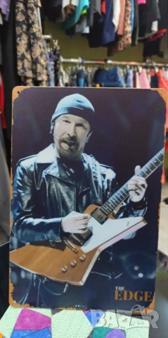 The EDGE-метална табела(плакет), снимка 2 - Китари - 55247360