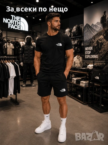 The North Face Мъжки Летен Екип👕🩳Мъжки Къс Комплект Kод B471