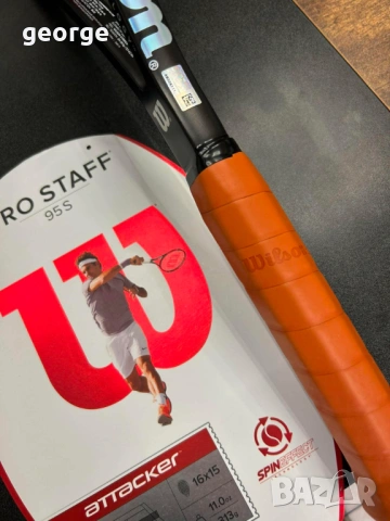 Ракета за тенис Wilson Pro Staff 95S Spin Effect - нова, снимка 5 - Тенис - 54891772
