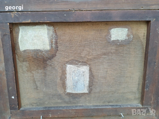 две антични картини маслени бои върху платно на художника M. Vasseax, снимка 18 - Картини - 54029832