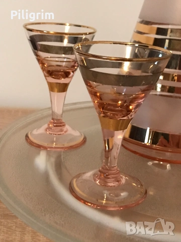 Сервиз за ликьори de Rupel, BOOM, Belgium, 1959 г., снимка 4 - Сервизи - 55164954