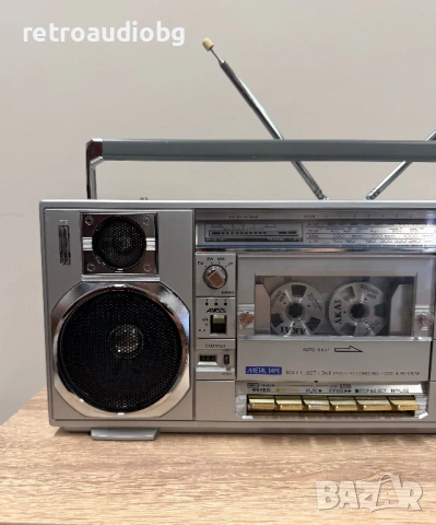 🔈Колекционерски слим радиокасетофон SANYO M7900L - Ghettoblaster🔈, снимка 2 - Радиокасетофони, транзистори - 54842779