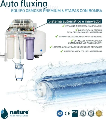 Система за обратна осмоза NATURE WATER PROFESSIONALS Premium 6 с помпа, снимка 5 - ВИК - 54805342