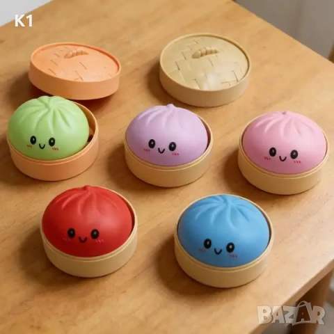 Дъмплинг Скуиши, Dumpling Squishy мек Китайски хляб, Дъмплингс Dumplings 