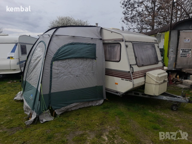Kip малка каравана - 3,20 метра РЕГИСТРИРАНА, снимка 4 - Каравани и кемпери - 54015639