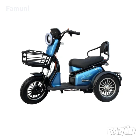 Електрическа Триколка PUDDING 1800W - Синя, снимка 5 - Мотоциклети и мототехника - 53777325