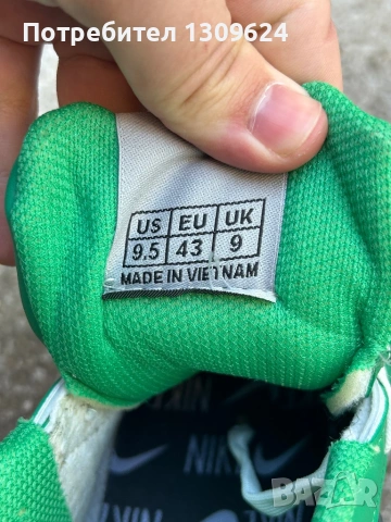 Nike Air Jordan 1 Low в цвят "Pine Green" (зелено/бяло/черно)., снимка 6 - Други - 54567555