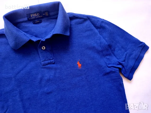POLO Ralph Lauren Cotton Shirt Mens - M - оригинална мъжка тениска, снимка 6 - Спортни дрехи, екипи - 55494770
