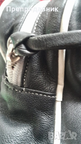 Стилна дамска чанта от естествена кожа – Произведена в Италия, снимка 3 - Чанти - 54137383