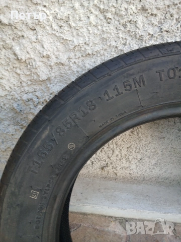 Резервна гума за патерица 155 85 18 линглонг, снимка 15 - Гуми и джанти - 54075996