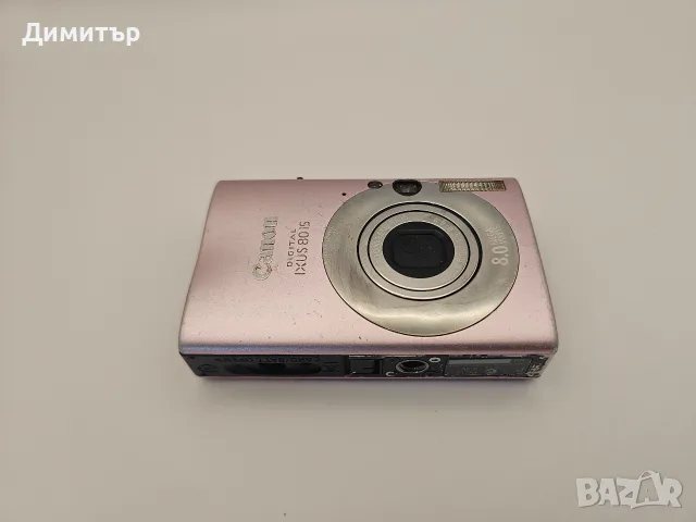 Canon Ixus 80 IS 8mp дигитален фотоапарат камера digital photo camera pink с батерия и мемори карта, снимка 3 - Фотоапарати - 55516916