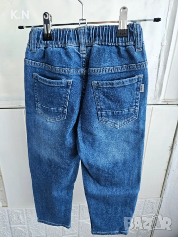 Дънки с ластик, памучна материя , снимка 2 - Детски панталони и дънки - 54226962