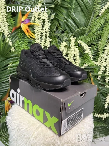 !НОВИ! Nike Air Max 95 | Triple Black | + КУТИЯ, снимка 2 - Маратонки - 54167575