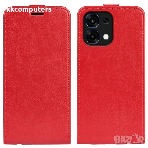 Кожен Калъф за Oppo A6 Pro 5G / 4G - Crazy Horse текстура, Стойка, Портфейл, 4 цвята, снимка 3 - Калъфи, кейсове - 54288265