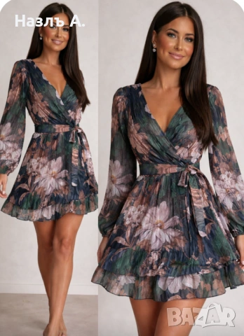 Рокля с цветя 