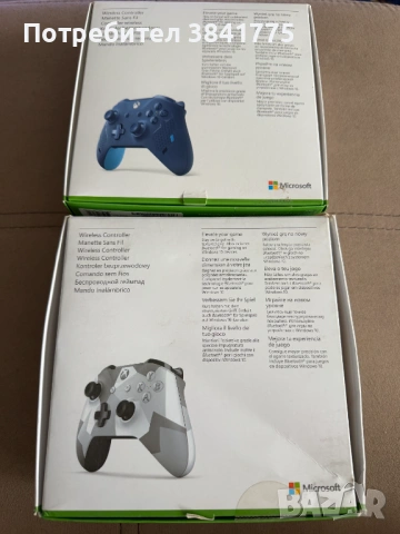 Xbox контролери Sport Blue и Winter Forces като ново комплект, снимка 2 - Аксесоари - 54255681