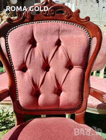 Комплект столове, маса и две кресла, снимка 8 - Маси - 54217562