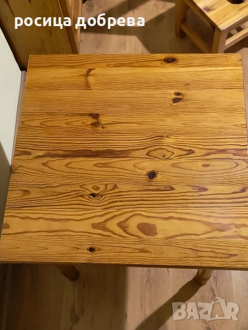 Детски комплект от естествено дърво (чам) - масичка и столче - 38 евро за комплекта , снимка 4 - Играчки за стая - 54211923