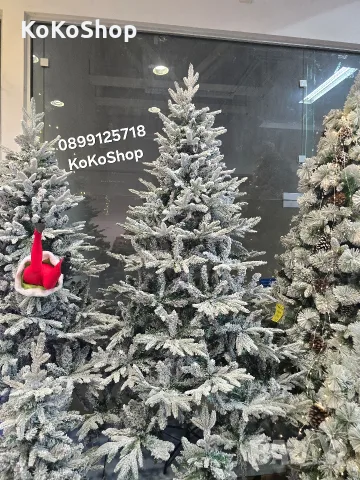 Елха с 3D и 2D клони, заснежена елха, луксозна заснежена елха/Коледна елха/елха, снимка 2 - Декорация за дома - 42733754