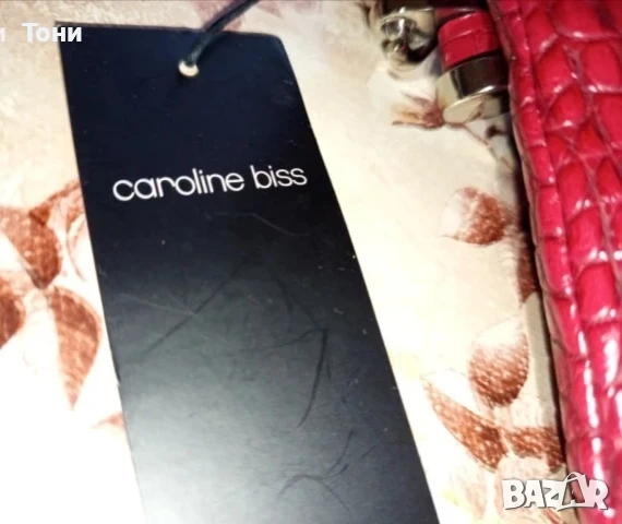 CAROLINE BISS Оригинал Нова Кожена Дамска Чанта с Етикет, снимка 5 - Чанти - 55157921