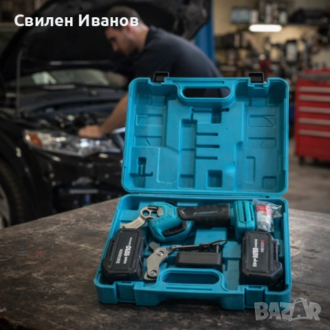 Комплект акумулаторна ножица 3" и резервен нож 36V 8A, снимка 4 - Градински инструменти - 54461975