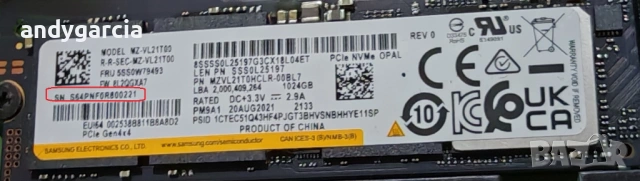 1TB Samsung 980 Pro OEM variant 1000GB SSD PM9A1 M.2 MZVL21 disk 2280 7000/5000mb read/write лаптоп, снимка 3 - Твърди дискове - 54321853
