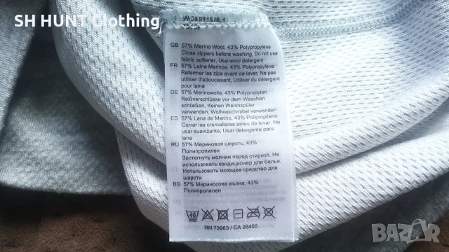 HELLY HANSEN 75107 Work Wear Thermo 57% Merino Wool размер M термо блуза - W4-769, снимка 14 - Блузи - 55680984