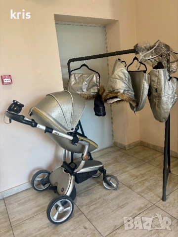 Количка 2 в 1 Mima Xari летен и зимен кош стол за кола sybex , снимка 4 - Детски колички - 54747009