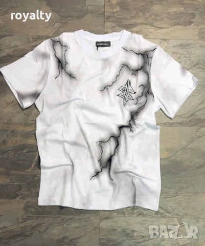 Balenciaga Нова Бяла Мъжка Тениска 