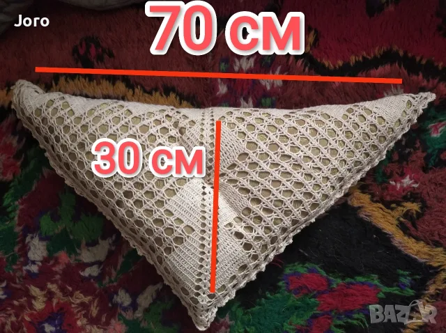 два броя плетени възглавници, снимка 3 - Декорация за дома - 55440430
