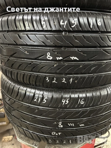 Гуми 215/45/16 4 броя Platin , снимка 3 - Гуми и джанти - 55160386