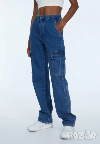 Дънки Stradivarius Straight leg 