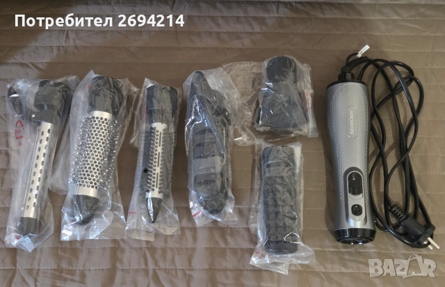 Продавам  четка за коса Silver Сrest, със студен и топъл въздух., снимка 3 - Преси за коса - 54979597