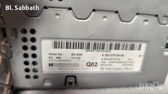 Mercedes C-Klasse W203 Navigation Comand BE6096 DVD, снимка 2 - Аксесоари и консумативи - 54440557
