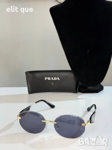 Очила + висок клас калъф + на марката кутия + сертификат + кърпичка prada, снимка 7 - Слънчеви и диоптрични очила - 55343173