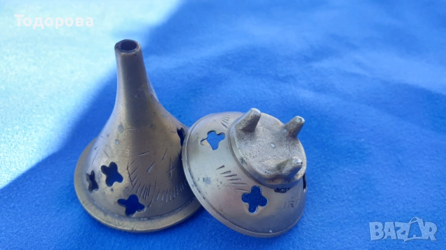 Бронзово съдче за благовония-аромати, снимка 4 - Антикварни и старинни предмети - 54311074