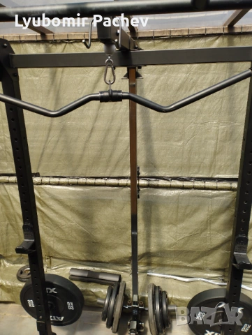 Уреди за фитнес, тежести. ФИТНЕС КЛЕТКА POWER RACK 900, Олимпийски Лост и дискове 127.5 кг, Пейка, снимка 13 - Фитнес уреди - 54189223