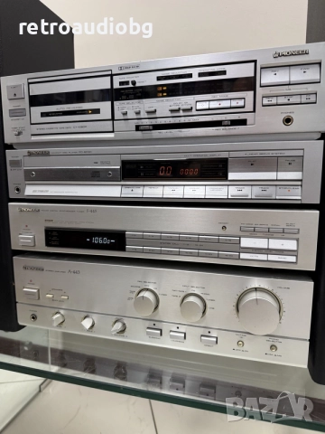 🔊Ретро аудио система сет PIONEER - сива серия - усилвател, дек, cd, тунер и тонколони🔊, снимка 3 - Аудиосистеми - 55698577