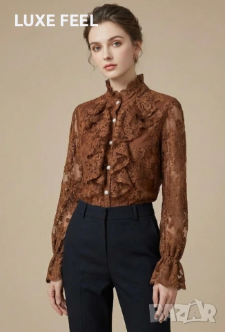 🤎Дамски Ризи, снимка 3 - Ризи - 54334154