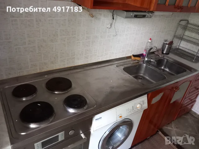 Кухненски плот INOX с вградени котлони и мивка, снимка 2 - Кухни - 55645660