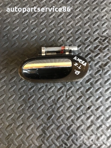 Външна дръжка за задна лява врата черна за Nissan Almera N16 (2002) SA830613