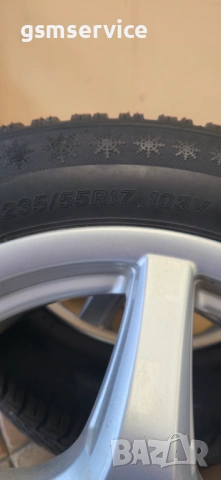 Лети джанти RIal 5x108 със зимни гуми 235/55/17, снимка 5 - Гуми и джанти - 54164066