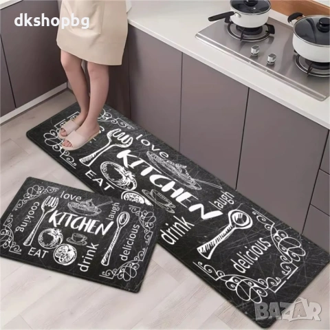 4579 Комплект кухненски килимчета от 2 части, снимка 8 - Пътеки - 54293446