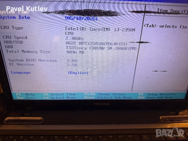 Дънна платка за лаптоп TOSHIBA SATELLITE L755-1JH, снимка 3 - Части за лаптопи - 54488767