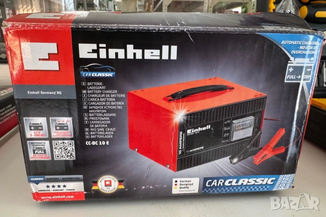 зарядно устройство за акумулатори Einhell CC-BC 10 E, снимка 5 - Аксесоари и консумативи - 55022342
