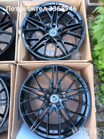 НОВИ!!! ДЖАНТИ МЕРЦЕДЕС 19" 5Х112 спорт пакет Mercedes 5x112, снимка 4 - Гуми и джанти - 54495740