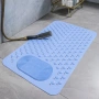  4600 Противохлъзгаща се гумена подложка за баня с вграден масажор за ходила и дренажни отвори, снимка 1