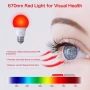 Хит продукт! LED крушка за осветление с 670nm червена светлина, Терапия за очите и за добър сън, снимка 3