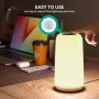LED лампа за нощно шкафче с тъчскрийн, [Елегантен дизайн и RGB режим] , снимка 6